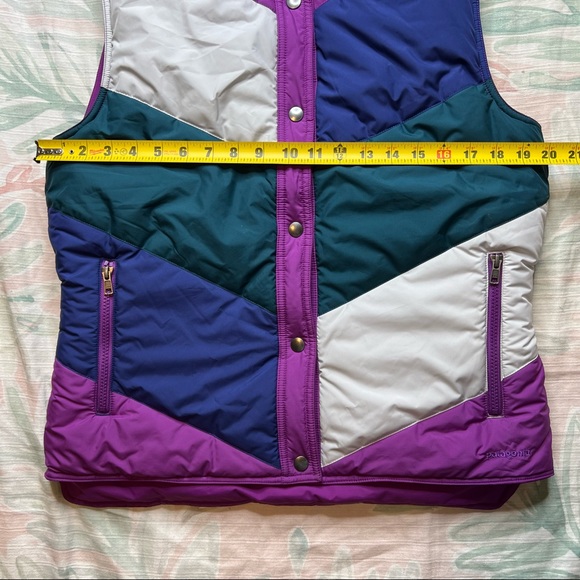 Patagonia Mirror Lake Vest Reversible Puffer Jacket Colorblock Warm Winter Large - Picture 9 of 10
